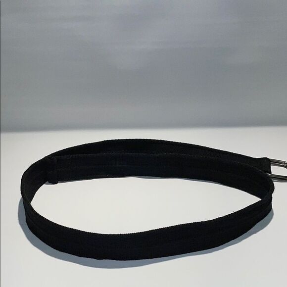 Men black canvas belt - Picture 1 of 9